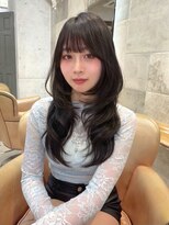 Moalana 名古屋 栄/髪質改善/縮毛矯正/レイヤー【モアラナ】&nbsp;ダークパープル/クラゲカット/顔周りレイヤー/ミルクブラウン