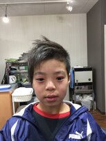 理容ドラゴン ちびっ子アシンメトリー  ウルフスタイル