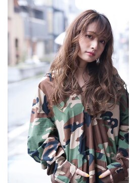 オースティン 門前仲町(AUSTIN) 前髪かき上げイメチェンイヤリングカラーラベンダーカラーくびれ