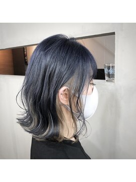 カラット 堺東(CARAT) インナーカラー/くびれへア/ブルーグレージュ/冬カラーCARAT堺東