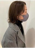 シースルーボブ×モカベージュ[お客様snap]
