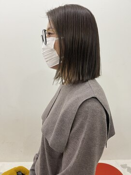 エンドリンク(endlink) ワンレンぱっつん長めボブ