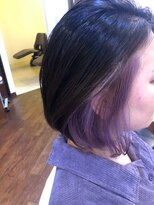 オートクチュールランコントレ(Haute Couture Rencontrer) ミニボブ×パープルインナーカラー