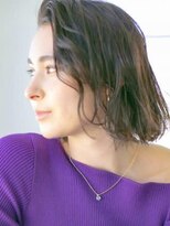 アース 三軒茶屋店(HAIR&MAKE EARTH) かき上げ大人女子スタイル_ボブ_三軒茶屋_トリートメント_丸み