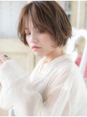 mod's姪浜/透明感シアーグレージュカラーくせ毛風ルーズヘアa