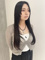 ヨーク(YOKE)&nbsp;【 YOKE 】ロングレイヤーシャギーブルーブラック暗髪韓国