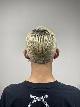 レンゲン(LENGEN) 束感刈り上げビジネス七三ツーブロックアップバング１２２７