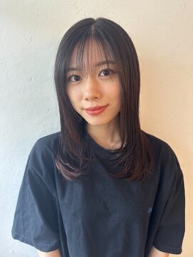 オーバルヘアー(OVAL hair) ナチュラルワンカールレイヤー/シースルーバング