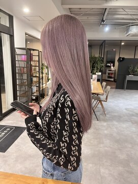 ナンバー 竪町(number+) 透明感抜群♪ダブルカラーブリーチハイトーンピンクブラウン