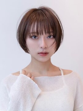 ケアリー 浦和美園(Carelly) 大人かわいい前髪セシルカットココアブラウンフリンジウェーブ