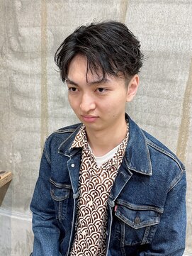 リット(lit.) スペインカール/スパイキーショート/ブルーブラック/守谷