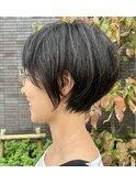 小顔ボブ透明感ショコラブラウン