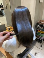 ジーナ 船橋(Zina)&nbsp;髪質改善＊ロングレイヤーグレーベージュ＊美髪【Zina船橋】