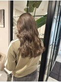 ミルクティーベージュラベンダーピンクダブルカラーブリーチ