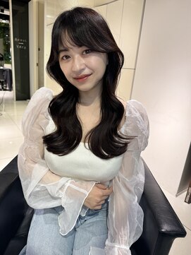 フォルテ ギンザ(FORTE GINZA) 黒髪小顔レイヤーネビージュフェミニンロング