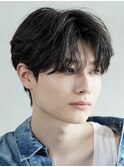 仙台フェザーパーマセンターパートニュアンスパーマ刈り上げ30代