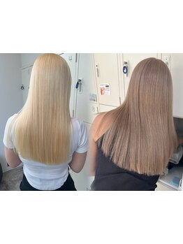 オリジナルの髪質改善やケラチントリートメント・新オージュアなどで今までにないツヤ感と手触り、質感に。