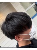 ニュアンスショート×ブルーブラック赤羽駅/赤羽岩淵駅/メンズ