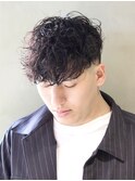 スペインカール×スキンフェード<理容室>バーバー/武蔵小杉