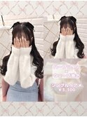 ハーフツイン×ウェーブ巻き♪_優希