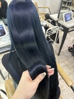 アジールヘア 所沢プロペ通り店(agir hair) 透明感ブルーブラックカラー