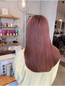 シェル 津山の手店(shel) 透明感韓国風ピンクカラー