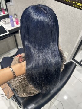 フォルテノエル 静岡鷹匠店(FORTE Noel) ネイビーブルー/髪質改善/寒色カラー/透明感