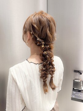 ハルキミナト ジャパン ヨコハマ(HARUKI MINATO japan YOKOHAMA) 編み下ろし/ゆるふわアレンジ/アップスタイル/ヘアアレンジ