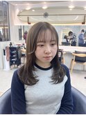 オリーブグレー/ブリーチなし/マロンベージュ/黒髪/小顔/横浜