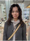 ゆるふわ　ロングパーマ　レイヤー