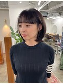 レイヤーボブ/透け感大人ショート/バッサリショート