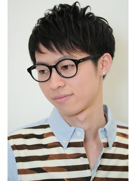 バーバーバー ナカノ(BARBER BAR NAKANO) アシメバングショートスタイル