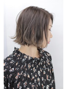 スパ ヘアーデザイン(SPA hair design) ぱっつんアッシュグレー
