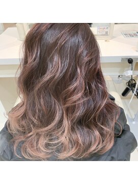 アッシュ 武蔵小金井店(Ash) ＼バレイヤージュ×ペールピンク／