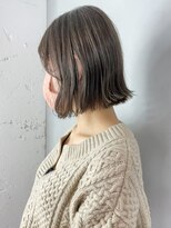 アイティーバイアルバム 下北沢店(IT by ALBUM)&nbsp;ハイライト切りっぱなしボブ_アースカラーくびれヘア_ba363911