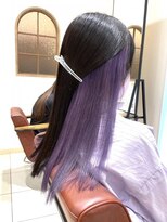 クアトログランシュ ひたちなか店(QUATRO×GranCieux)&nbsp;インナーカラー×ラベンダーパープル