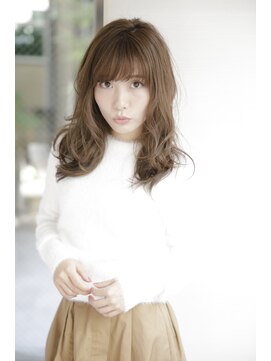 ルルディ バイ アフロディーテ銀座(luludi by APHRODITE) 黒髪/グレーベージュ/レイヤーロング/前髪パーマ/銀座