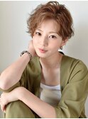 大人可愛い20代30代40代丸みとくびれショートボブ◎
