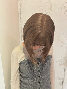 ルーム(Loom.) ミルクティーベージュボブスタイル