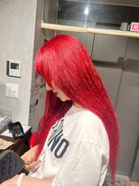 ビスイル 秋葉原店(Vis ill) ダブルカラーケアブリーチベージュピンクボブミニウルフリタッチ