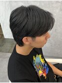 カルマパーマ/ベリーショート/ダークアッシュ/ニュアンスパーマ