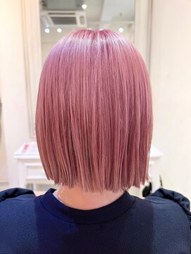 ナンバー ジルバ 立川(N° jillva) ハイトーンカラー/髪質改善/ケアブリーチ/シアーピンク/韓国