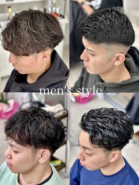 レヴィア(REVIA) メンズカットパーマスパイラルツイスト刈り上げツーブロック