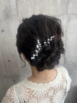 ディアーバイラポールヘア(Dear by RAPPORT HAIR) 編み込みアップスタイル