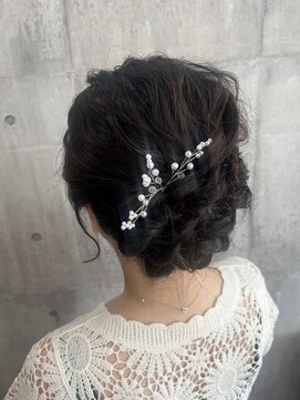 ディアーバイラポールヘア(Dear by RAPPORT HAIR) 編み込みアップスタイル