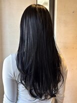 ココカラヘアー ニコ(cococara hair nico)&nbsp;レイヤー/ウルフ/顔まわりカット/後れ毛/ブラック/韓国風