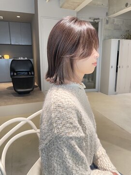 アイデンアンドティティ(IDEN AND TITY) 《kando hair》グレー/紫/ベージュ/インナーカラー/切りっぱなし