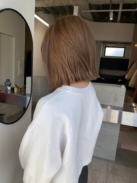 ステン(sten) ミルクティーブラウン/くすみブラウン/ブラウンカラー/ボブ