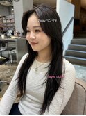2wayバングロングレイヤーハッシュカット
