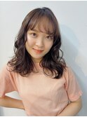 ニュアンスパーマ パーマ レイヤー ミディアムレイヤー パーマ